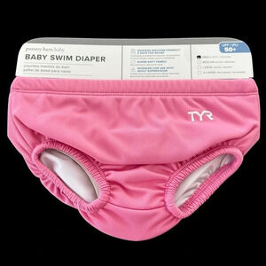NWT Pottery Barn Kids TYR Baby Girls Small 0-6 months Pink Swim‎ Diaper UPF 50+